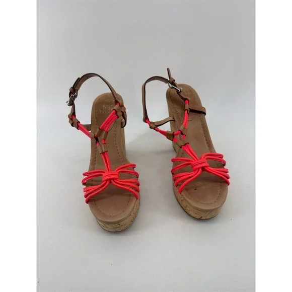 Coach Georgiana Women's Wedge Sandals Size 7 Multicolor Slingback‎ - Picture 2 of 10